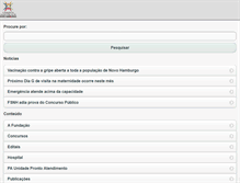 Tablet Screenshot of fsnh.net.br